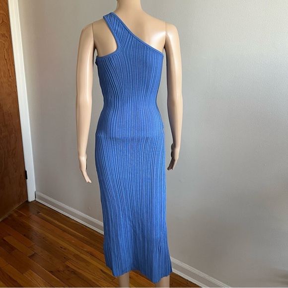 CULT GAIA Gracie One-shoulder Knit Dress In Blue Size XS - Picture 13 of 13
